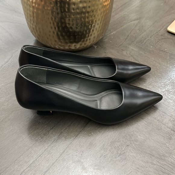 Franco Sarto Diva Leather Kitten Heel Pumps - Picture 8 of 13